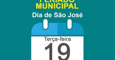 Feriado Municipal – Dia de São José